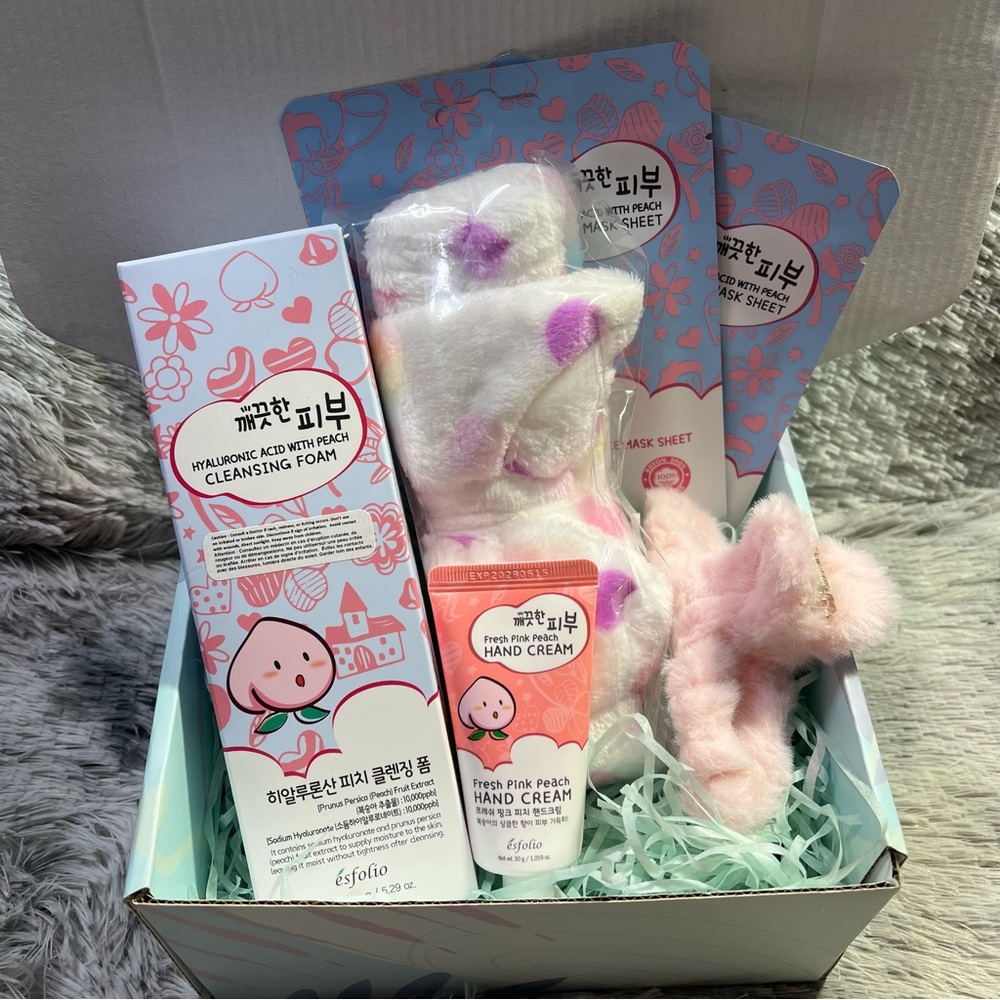 Esfolio Korean Beauty Personal Care “Peach” 6pcs Gift Set